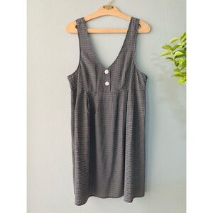 Caroline Wells | Vintage 90s Black & White Gingham Dress